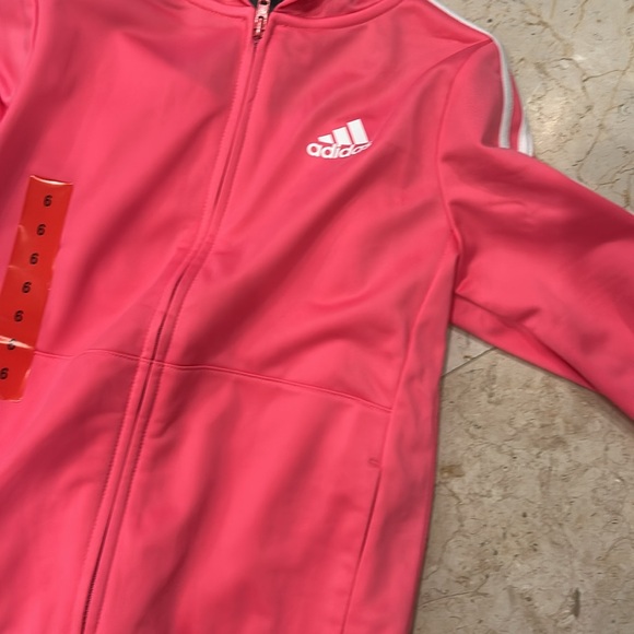 Adidas tracksuit size 6 pink - Picture 2 of 7